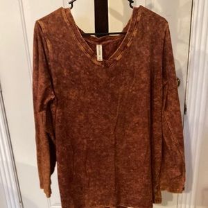 Long sleeve T-shirts rustic color